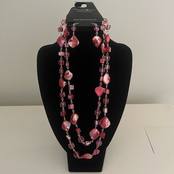 Fashion Bug Necklace & Earring Set - Picture 2 of 3